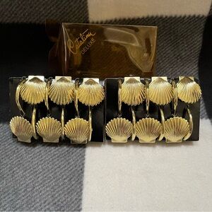 Catalina Deluxe Gold Shell Shower Curtain Hooks